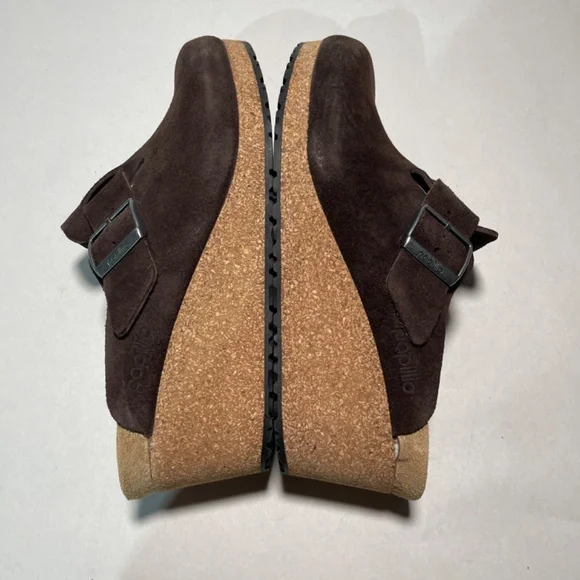 Papillio by Birkenstock Fanny color Roast Suede Clogs Womans 41 US 10M - Picture 7 of 16